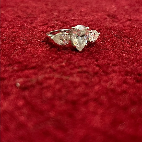 3.0 ct 14k white gold engagement ring VVS1 - Picture 4 of 10